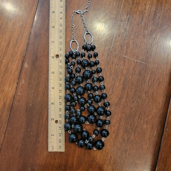 Paparazzi Necklace ~ Everyone Scatter! - Black - Picture 7 of 8